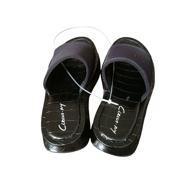 Circus NY by Sam Edelman Latasha Slides Sandals Ladies 7 Black New Slip on Mules - Picture 5 of 5